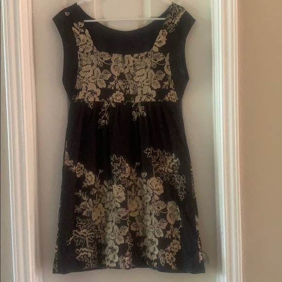 J.Crew Mirabel Black Ivory Embroidered Dress Sz 6 - Picture 5 of 10